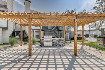Wooden garden shelter